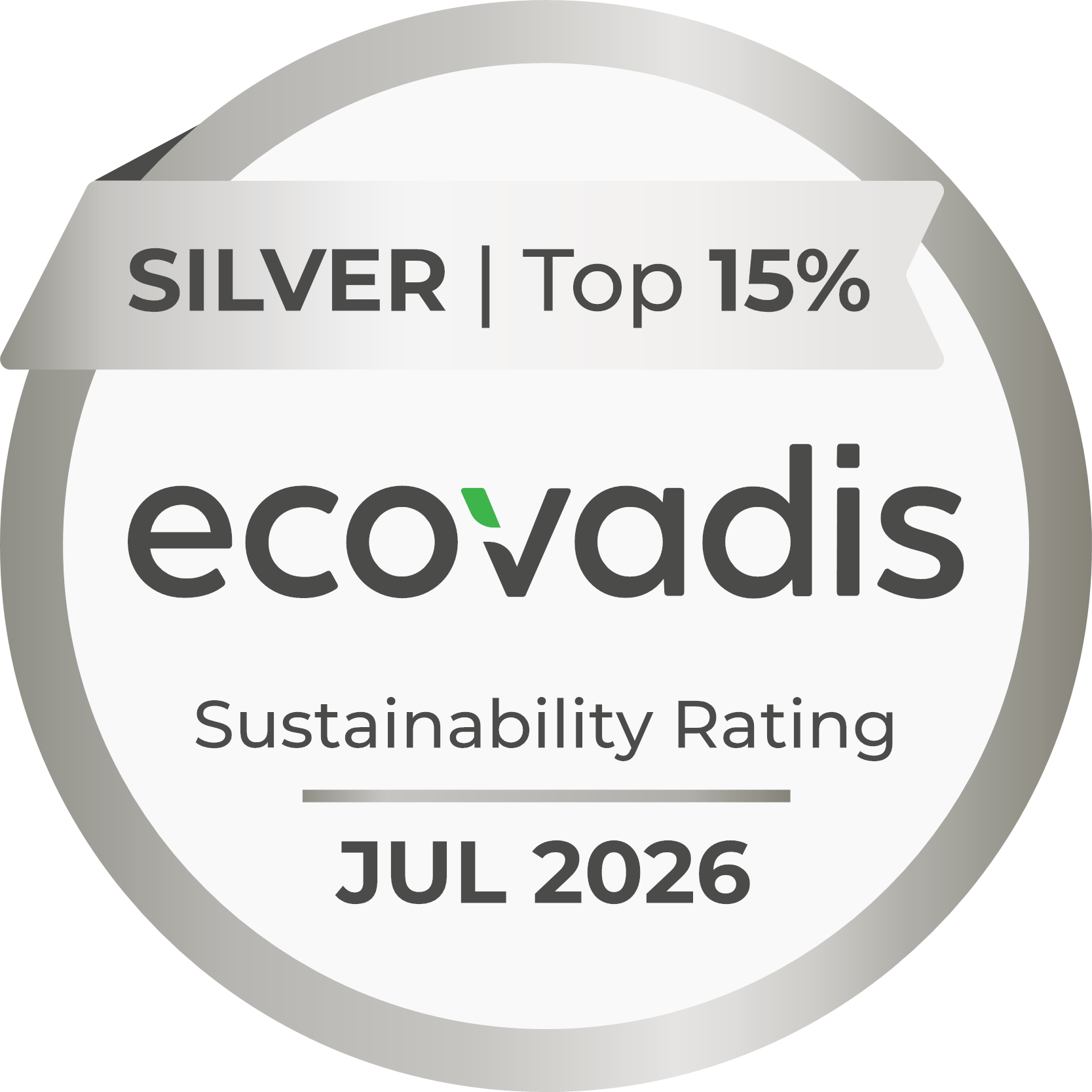 Ecovadis Silver Medal 2026
